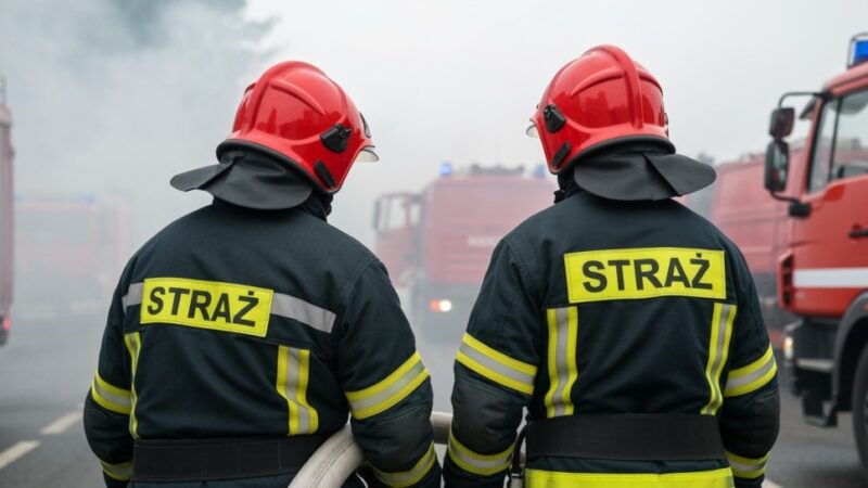 Policjanci uratowali mężczyznę z płonącego mieszkania w Brzeźnicy