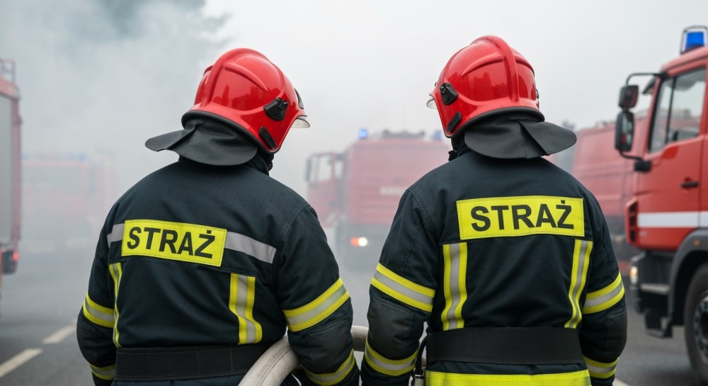 Policjanci uratowali mężczyznę z płonącego mieszkania w Brzeźnicy