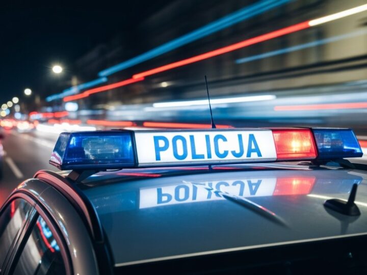 Nocny pościg w Wadowicach – zatrzymano kierowcę bez uprawnień i poszukiwanego przez prokuraturę