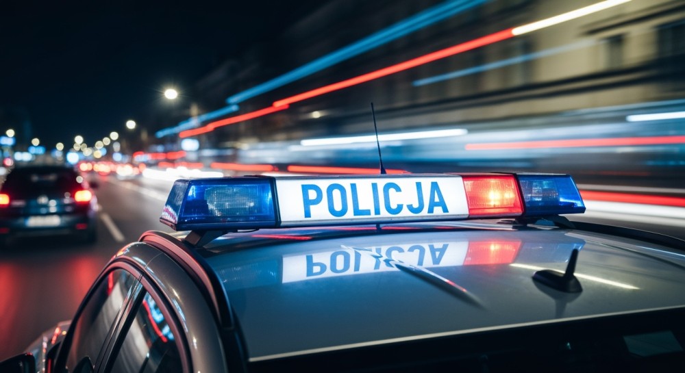 Nocny pościg w Wadowicach – zatrzymano kierowcę bez uprawnień i poszukiwanego przez prokuraturę