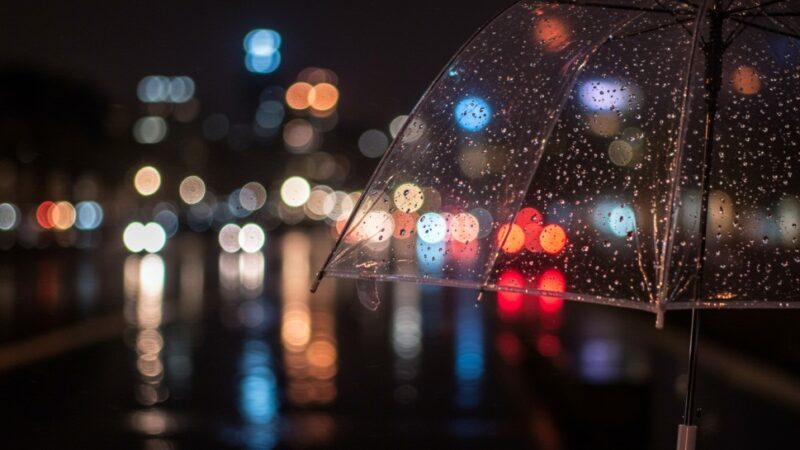 Silne opady deszczu i śniegu w Wadowicach!