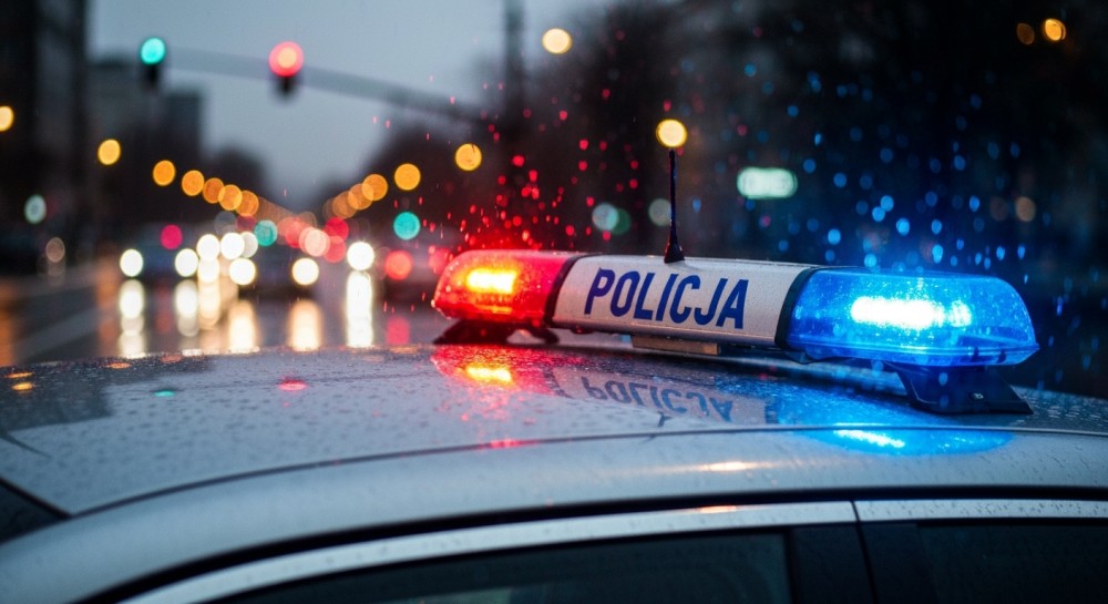 Kierowca z zakazem i alkoholem na motorowerze zatrzymany przez policję